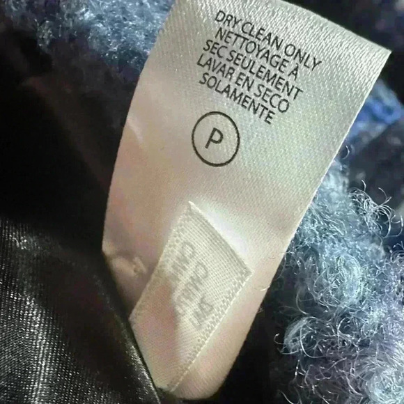 Calvin Klein Plaid Shacket Jacket Womens L Blue Black Button-Up Pockets - Picture 6 of 7